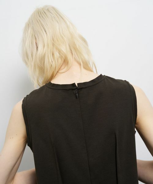 LANVIN en Bleu / ランバン オン ブルー ドレス | タフタコンビカットソーワンピース | 詳細5