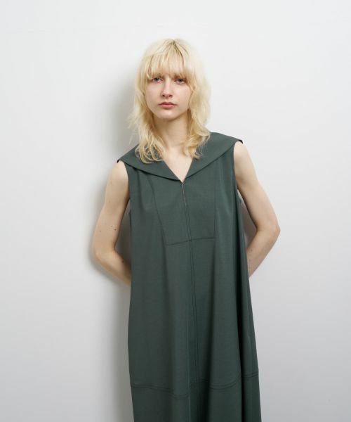 LANVIN en Bleu / ランバン オン ブルー ドレス | セーラーカラーフレアワンピース | 詳細11