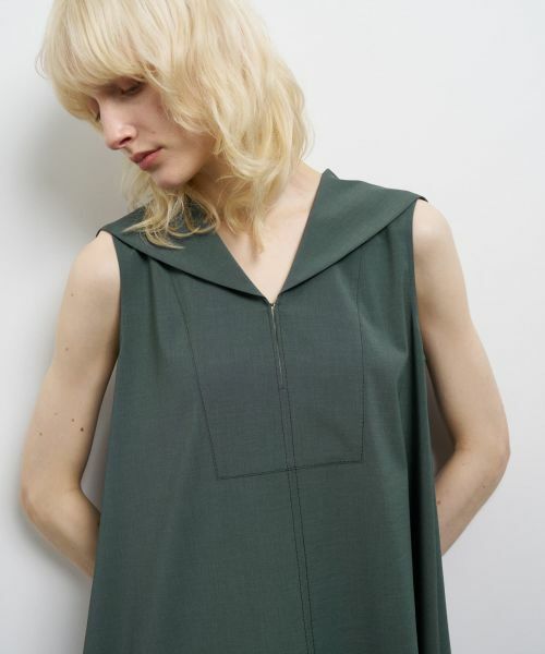 LANVIN en Bleu / ランバン オン ブルー ドレス | セーラーカラーフレアワンピース | 詳細12