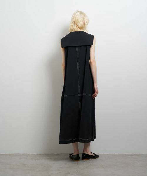 LANVIN en Bleu / ランバン オン ブルー ドレス | セーラーカラーフレアワンピース | 詳細3