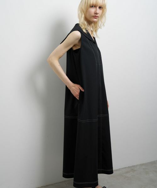 LANVIN en Bleu / ランバン オン ブルー ドレス | セーラーカラーフレアワンピース | 詳細5