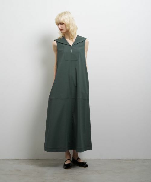 LANVIN en Bleu / ランバン オン ブルー ドレス | セーラーカラーフレアワンピース | 詳細8