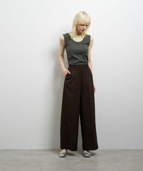 LANVIN en Bleu / ランバン オン ブルー その他パンツ | ドライポリエステルイージーパンツ | 詳細2