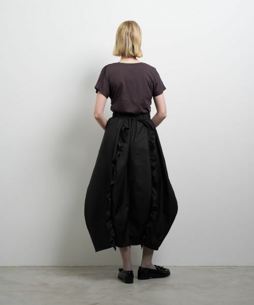 LANVIN en Bleu / ランバン オン ブルー ロング・マキシ丈スカート | フリルコクーンスカート | 詳細11