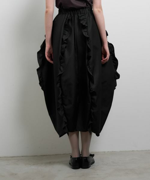 LANVIN en Bleu / ランバン オン ブルー ロング・マキシ丈スカート | フリルコクーンスカート | 詳細13
