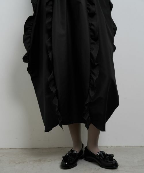 LANVIN en Bleu / ランバン オン ブルー ロング・マキシ丈スカート | フリルコクーンスカート | 詳細15