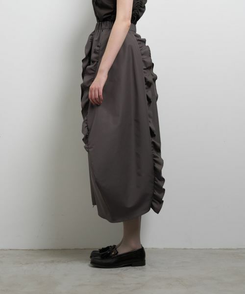 LANVIN en Bleu / ランバン オン ブルー ロング・マキシ丈スカート | フリルコクーンスカート | 詳細4