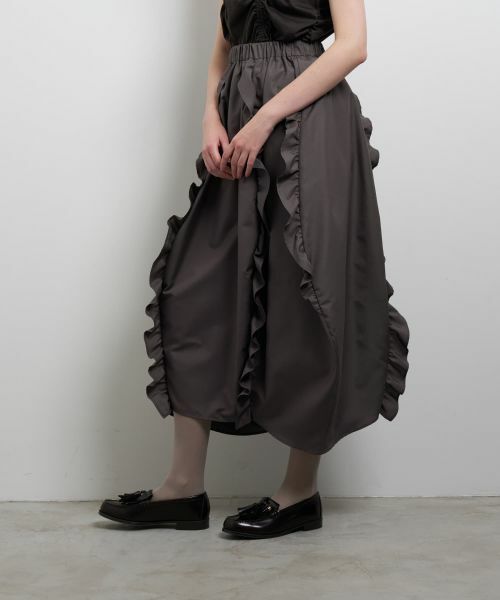 LANVIN en Bleu / ランバン オン ブルー ロング・マキシ丈スカート | フリルコクーンスカート | 詳細5