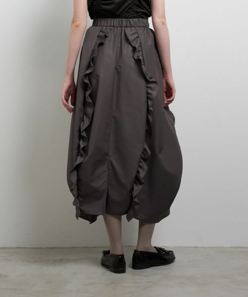 LANVIN en Bleu / ランバン オン ブルー ロング・マキシ丈スカート | フリルコクーンスカート | 詳細6