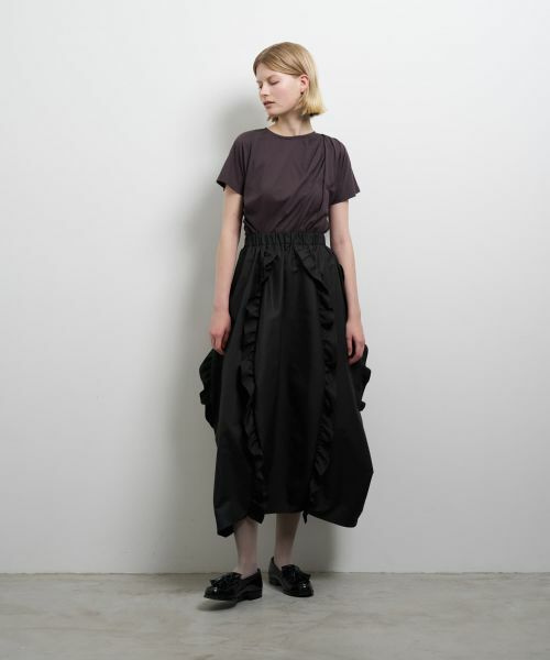 LANVIN en Bleu / ランバン オン ブルー ロング・マキシ丈スカート | フリルコクーンスカート | 詳細9