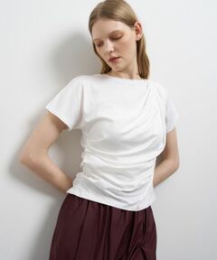 LANVIN en Bleu / ランバン オン ブルー Tシャツ | タックドレープカットソー