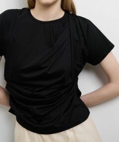 LANVIN en Bleu / ランバン オン ブルー Tシャツ | タックドレープカットソー