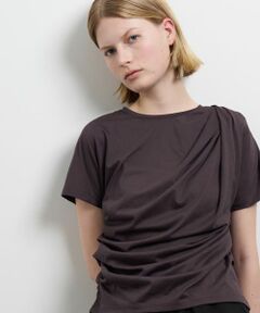 LANVIN en Bleu / ランバン オン ブルー Tシャツ | タックドレープカットソー