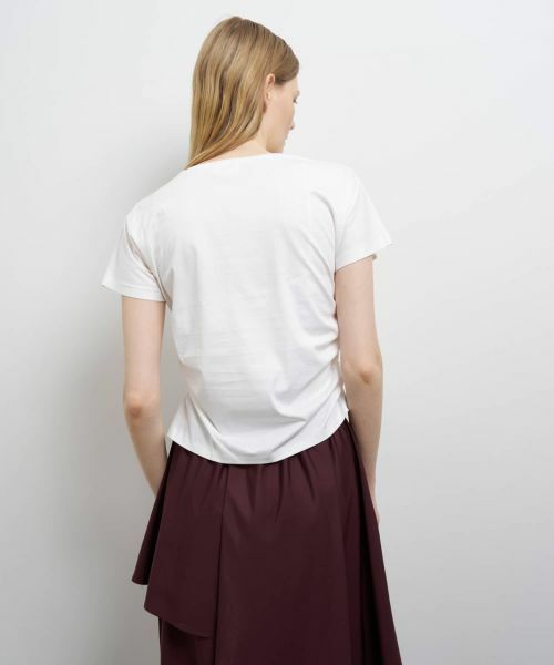 LANVIN en Bleu / ランバン オン ブルー Tシャツ | タックドレープカットソー | 詳細13