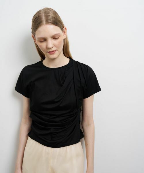 LANVIN en Bleu / ランバン オン ブルー Tシャツ | タックドレープカットソー | 詳細18