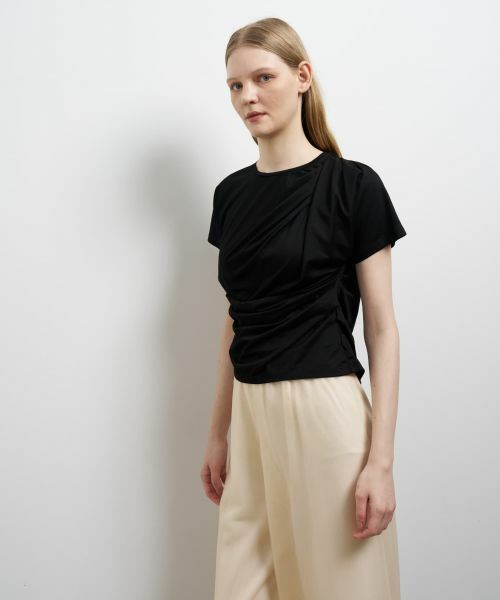 LANVIN en Bleu / ランバン オン ブルー Tシャツ | タックドレープカットソー | 詳細19