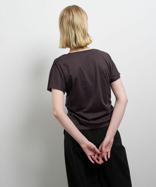 LANVIN en Bleu / ランバン オン ブルー Tシャツ | タックドレープカットソー | 詳細5