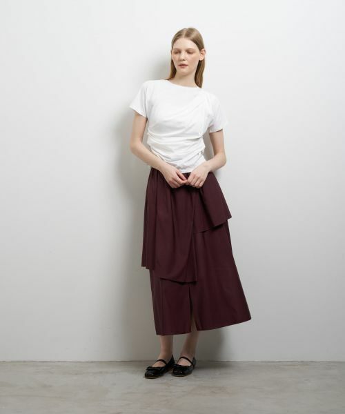 LANVIN en Bleu / ランバン オン ブルー Tシャツ | タックドレープカットソー | 詳細8