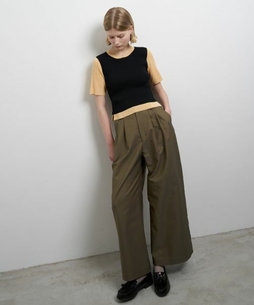 LANVIN en Bleu / ランバン オン ブルー ニット・セーター | カラーブロックリブニット | 詳細10