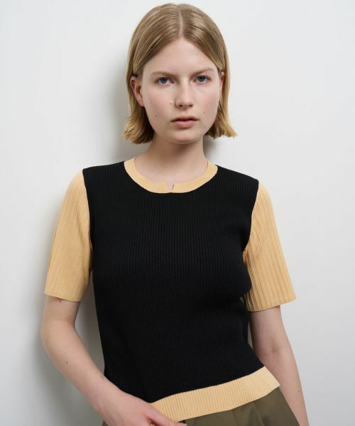 LANVIN en Bleu / ランバン オン ブルー ニット・セーター | カラーブロックリブニット | 詳細13