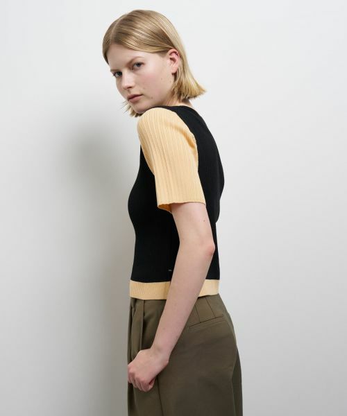 LANVIN en Bleu / ランバン オン ブルー ニット・セーター | カラーブロックリブニット | 詳細14