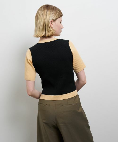 LANVIN en Bleu / ランバン オン ブルー ニット・セーター | カラーブロックリブニット | 詳細15