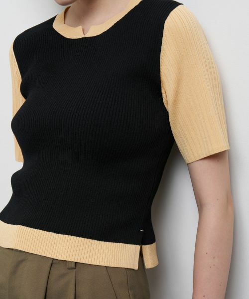 LANVIN en Bleu / ランバン オン ブルー ニット・セーター | カラーブロックリブニット | 詳細16