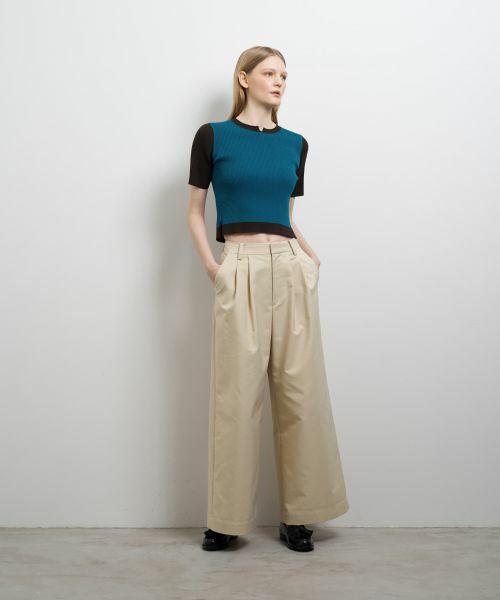 LANVIN en Bleu / ランバン オン ブルー ニット・セーター | カラーブロックリブニット | 詳細2