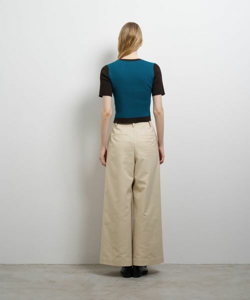 LANVIN en Bleu / ランバン オン ブルー ニット・セーター | カラーブロックリブニット | 詳細4