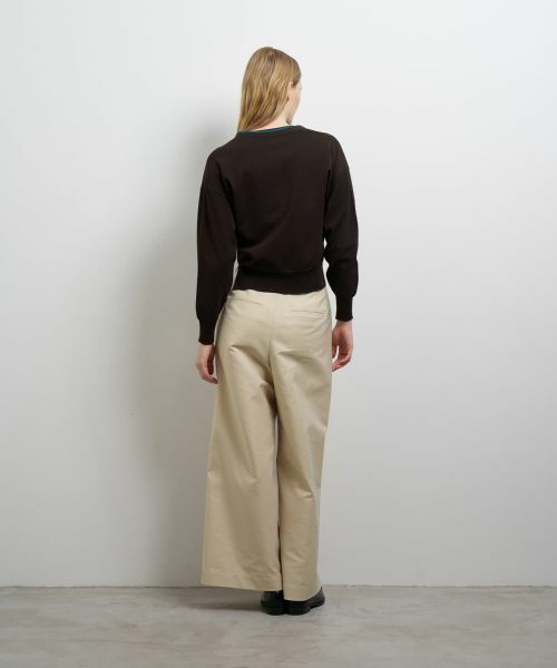 LANVIN en Bleu / ランバン オン ブルー カーディガン・ボレロ | カラーポイントVネックカーディガン | 詳細10