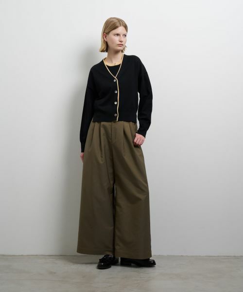 LANVIN en Bleu / ランバン オン ブルー カーディガン・ボレロ | カラーポイントVネックカーディガン | 詳細15