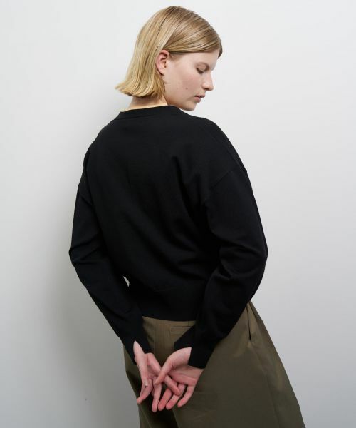 LANVIN en Bleu / ランバン オン ブルー カーディガン・ボレロ | カラーポイントVネックカーディガン | 詳細20