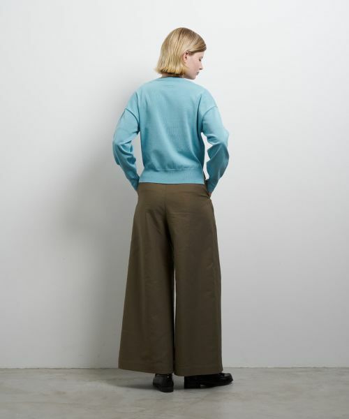 LANVIN en Bleu / ランバン オン ブルー カーディガン・ボレロ | カラーポイントVネックカーディガン | 詳細3