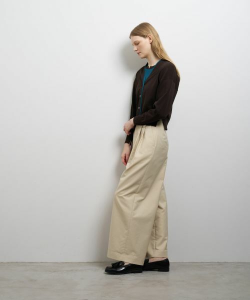 LANVIN en Bleu / ランバン オン ブルー カーディガン・ボレロ | カラーポイントVネックカーディガン | 詳細9