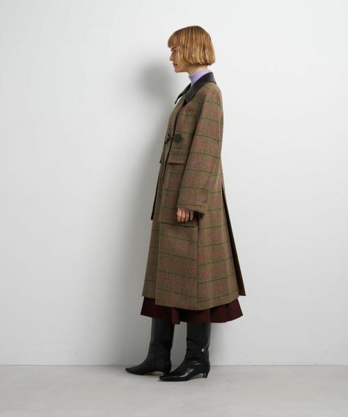 LANVIN en Bleu / ランバン オン ブルー その他アウター | チェックツイードコート | 詳細3