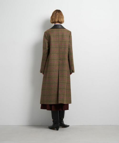 LANVIN en Bleu / ランバン オン ブルー その他アウター | チェックツイードコート | 詳細4