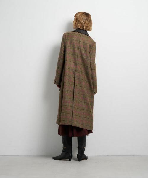 LANVIN en Bleu / ランバン オン ブルー その他アウター | チェックツイードコート | 詳細5