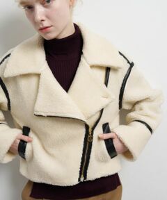 LANVIN en Bleu / ランバン オン ブルー テーラードジャケット | ボアライダースジャケット