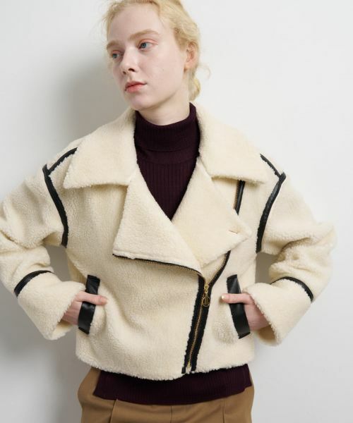 LANVIN en Bleu / ランバン オン ブルー テーラードジャケット | ボアライダースジャケット | 詳細15