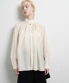 LANVIN en Bleu / ランバン オン ブルー シャツ・ブラウス | スタンドカラータックブラウス