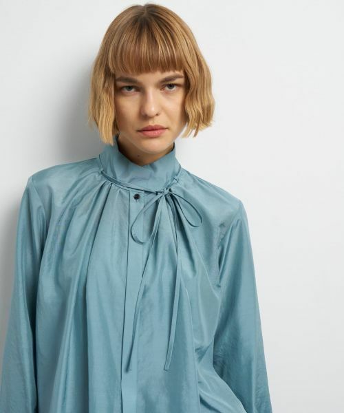 LANVIN en Bleu / ランバン オン ブルー シャツ・ブラウス | スタンドカラータックブラウス | 詳細18