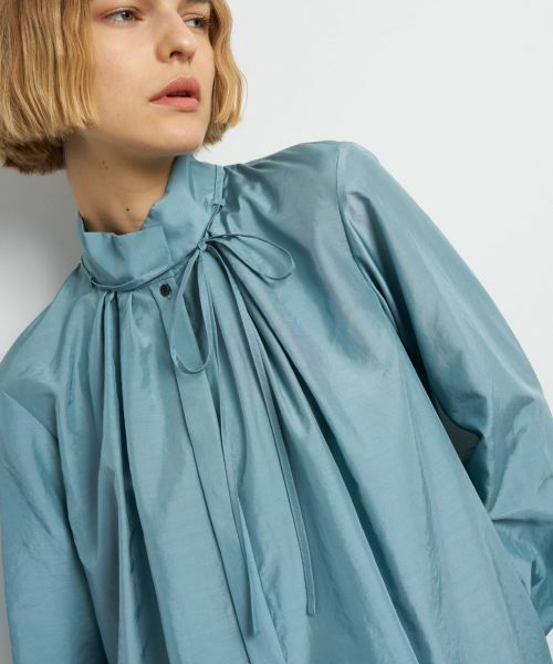 LANVIN en Bleu / ランバン オン ブルー シャツ・ブラウス | スタンドカラータックブラウス | 詳細19