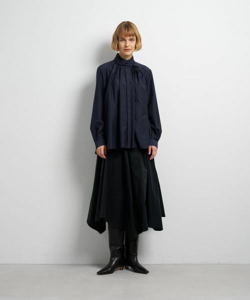 LANVIN en Bleu / ランバン オン ブルー シャツ・ブラウス | スタンドカラータックブラウス | 詳細22