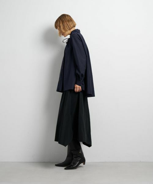 LANVIN en Bleu / ランバン オン ブルー シャツ・ブラウス | スタンドカラータックブラウス | 詳細23