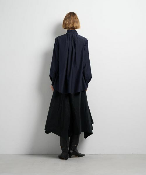 LANVIN en Bleu / ランバン オン ブルー シャツ・ブラウス | スタンドカラータックブラウス | 詳細24