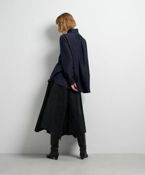 LANVIN en Bleu / ランバン オン ブルー シャツ・ブラウス | スタンドカラータックブラウス | 詳細25