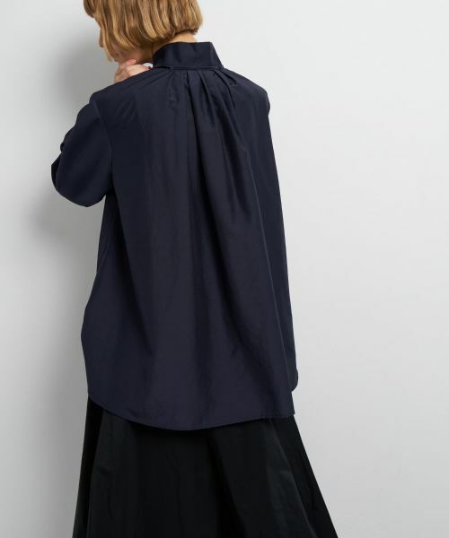 LANVIN en Bleu / ランバン オン ブルー シャツ・ブラウス | スタンドカラータックブラウス | 詳細28