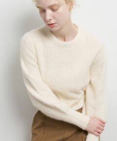 LANVIN en Bleu / ランバン オン ブルー ニット・セーター | フォックスカシミヤパフスリーブニット