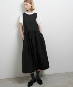 LANVIN en Bleu / ランバン オン ブルー ドレス | カットレイヤードコンビワンピース