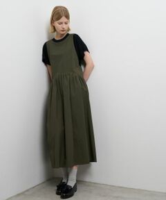 LANVIN en Bleu / ランバン オン ブルー ドレス | カットレイヤードコンビワンピース